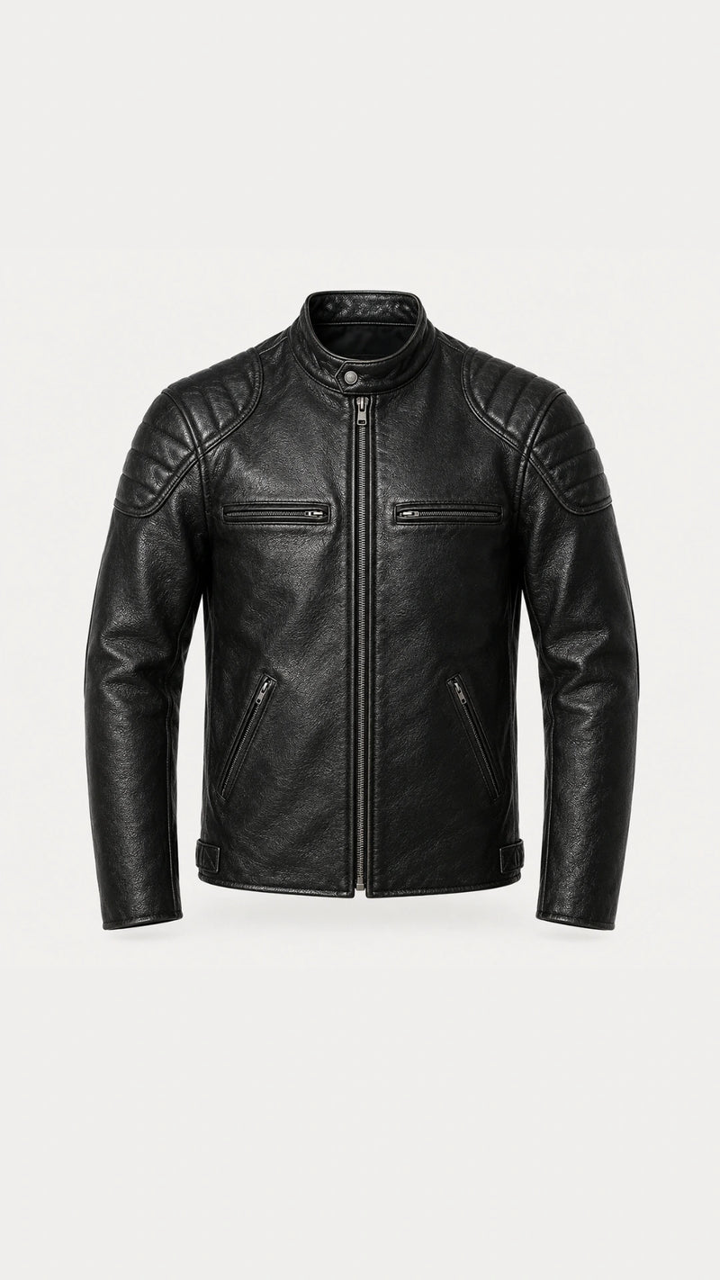 Vintage Leather Biker Jacket